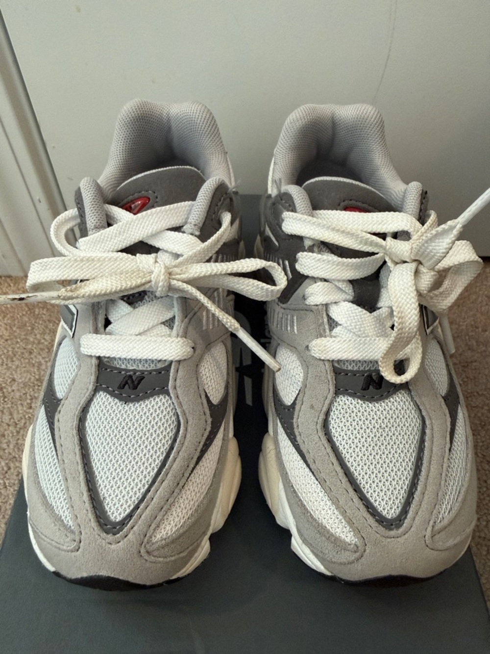 New Balance 9060 Kids Gray and White